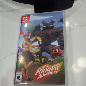 Nintendo switch ring fit adventure game with ring